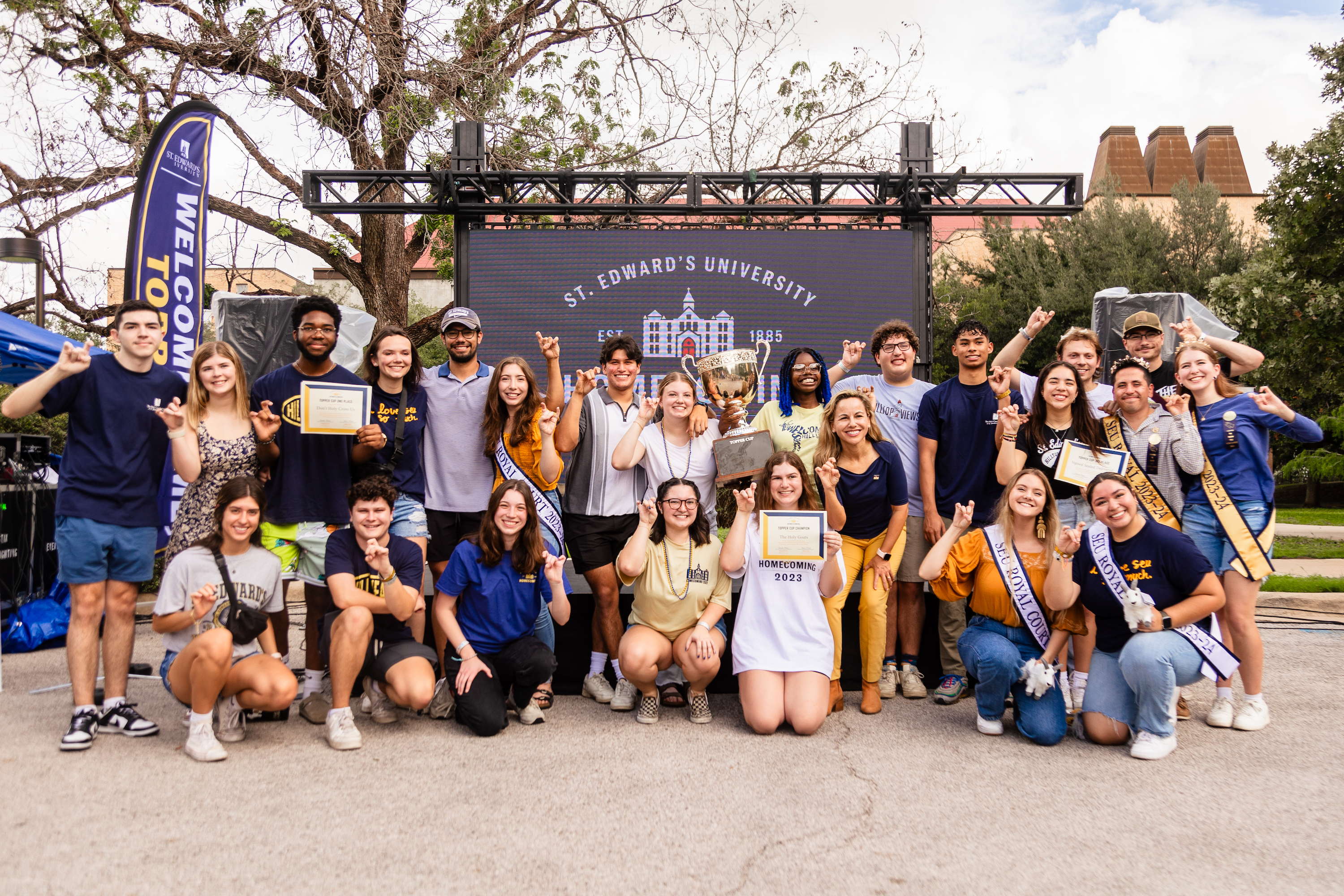 Homecoming tailgate celebration